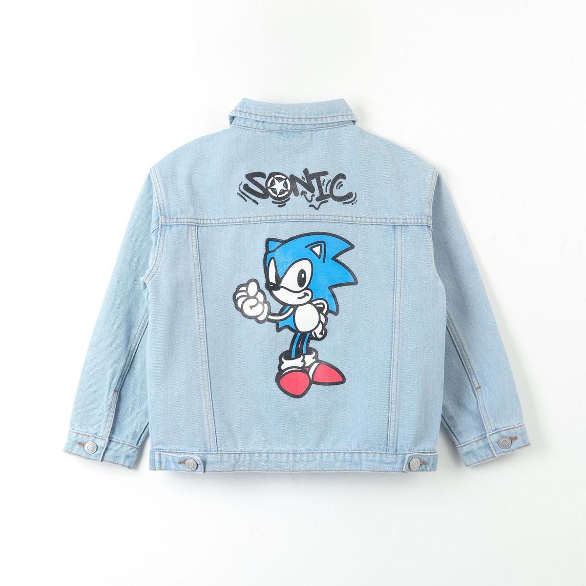 SONIC - Chaqueta Denim Niño Logo Espalda Azul Sonic