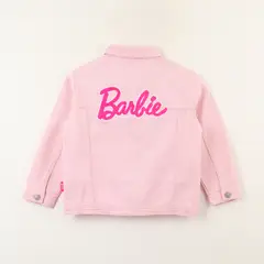 BARBIE - Chaqueta Denim Niña Logo Espalda Rosado