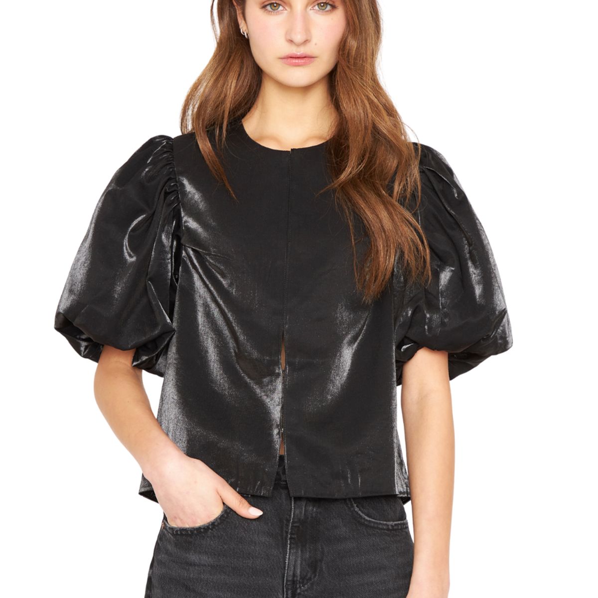 JACINTA TIENDA - Blusa Siena bright negra Jacinta Tienda