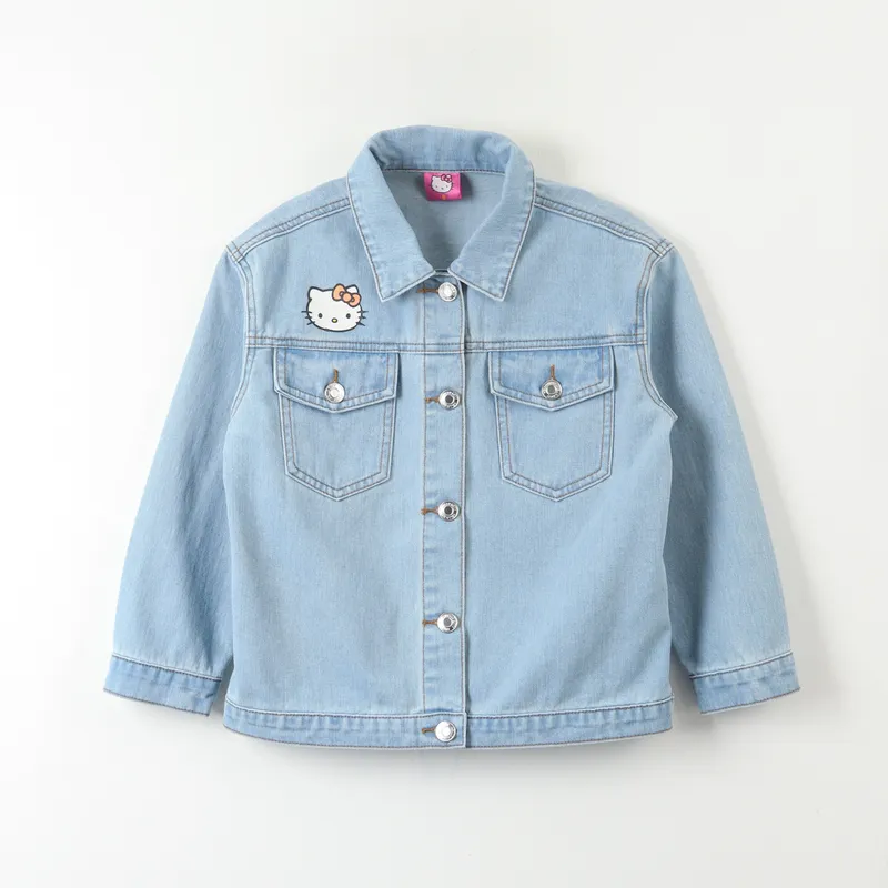 HELLO KITTY - Chaqueta Denim Niña Logo Espalda Azul Hello Kitty
