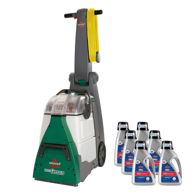 BISSELL - Lavadora de Alfombras Industrial Big Green 48F3N + 6 Detergentes