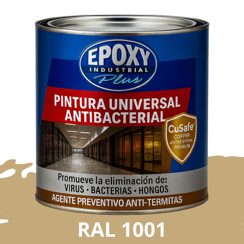 EPOXY - PINTURA PISOS ALTO TRÁFICO- Doble Componente Antibacterial 1L