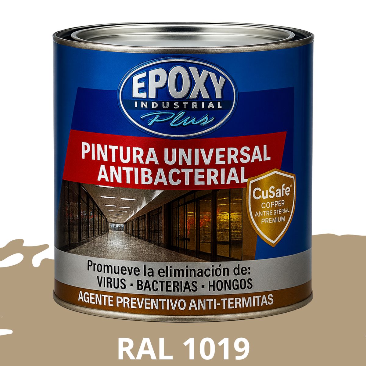 EPOXY - PINTURA PISOS ALTO TRÁFICO - Antibacterial 1L