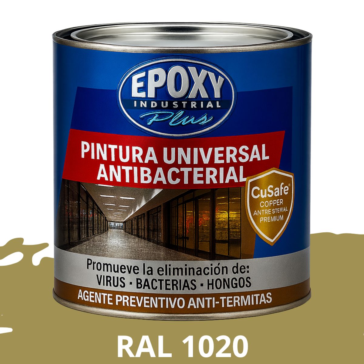 EPOXY - PINTURA PISOS ALTO TRÁFICO- Antibacterial 1L
