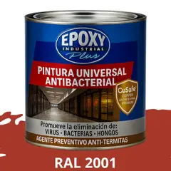 EPOXY - PINTURA PISOS ALTO TRÁFICO- Doble Componente Antibacterial 1L