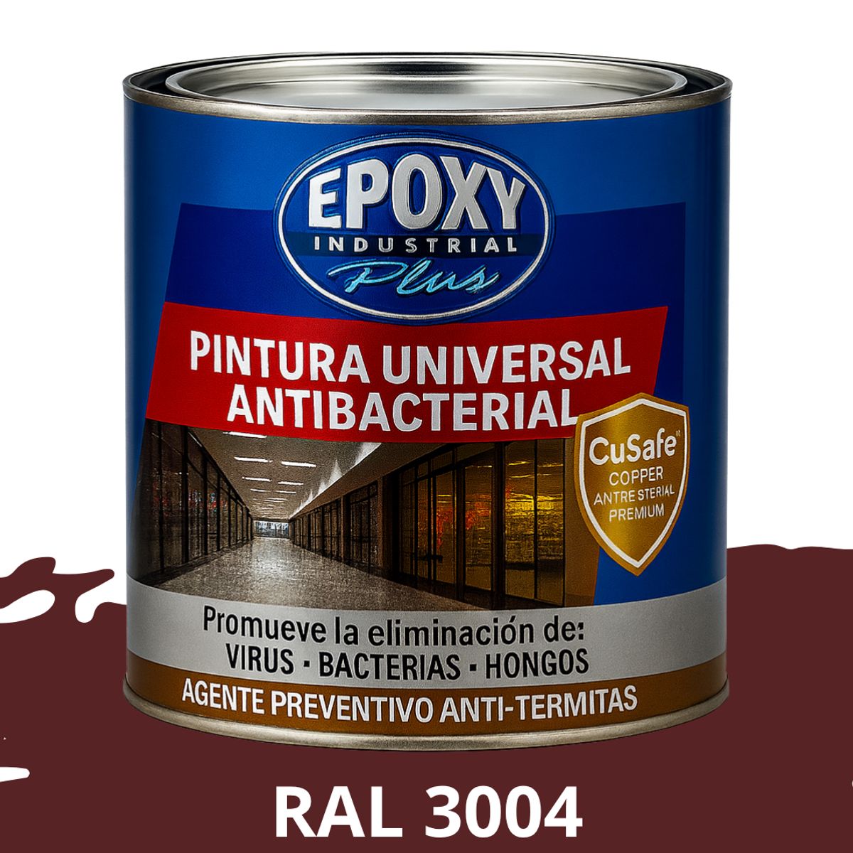 EPOXY - PINTURA PISOS ALTO TRÁFICO- Antibacterial 1L