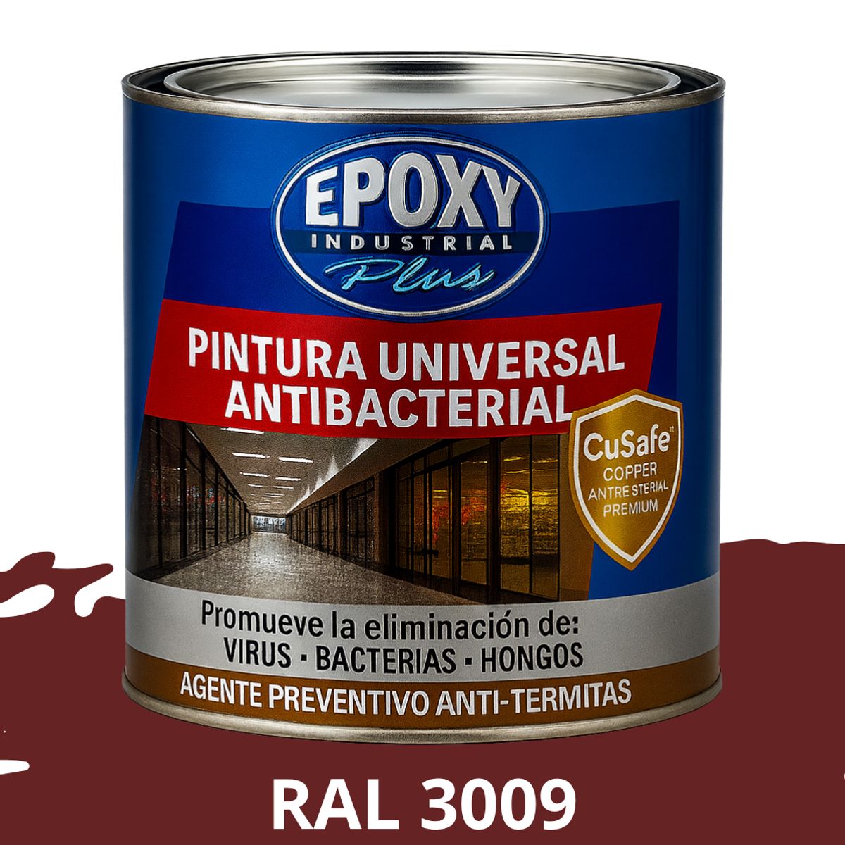 EPOXY - PINTURA PISOS ALTO TRÁFICO- Antibacterial 1L