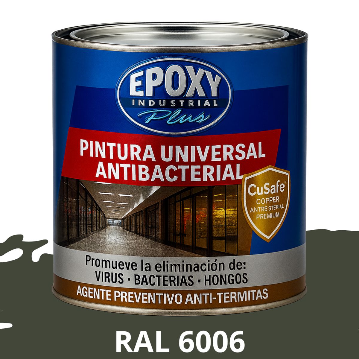 EPOXY - PINTURA PISOS ALTO TRÁFICO- Antibacterial 1L
