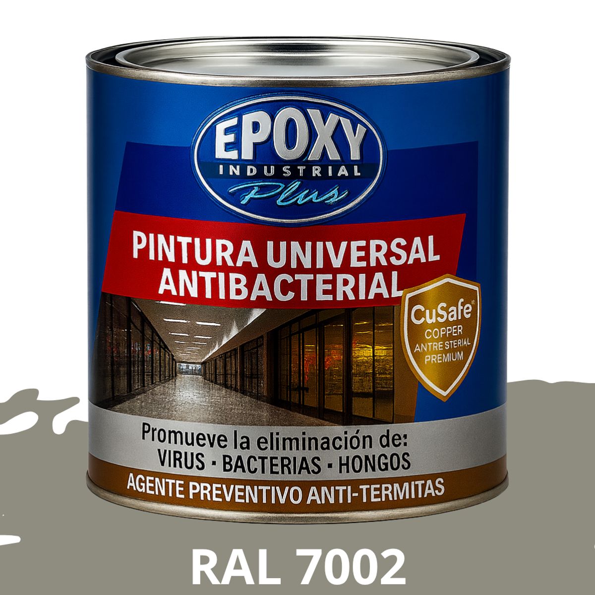 EPOXY - PINTURA PISOS ALTO TRÁFICO -  Antibacterial 1L