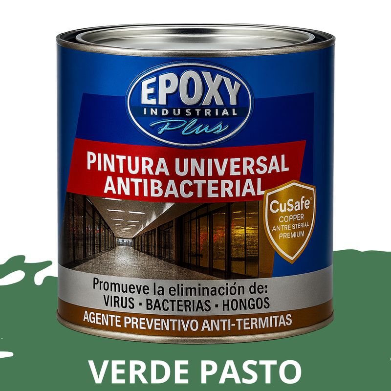 EPOXY - PINTURA PISOS ALTO TRÁFICO- Doble Componente Antibacterial 1L