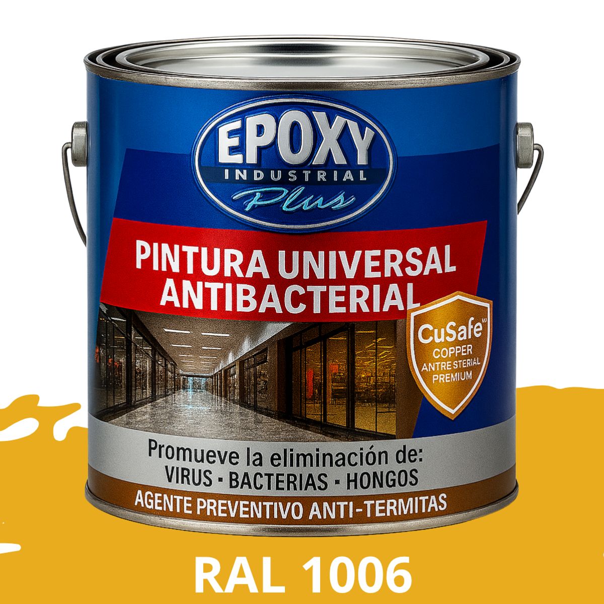 EPOXY - PINTURA PISOS ALTO TRÁFICO - Antibacterial 4L
