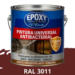 EPOXY - PINTURA PISOS ALTO TRÁFICO - Doble Componente Antibacterial 4L