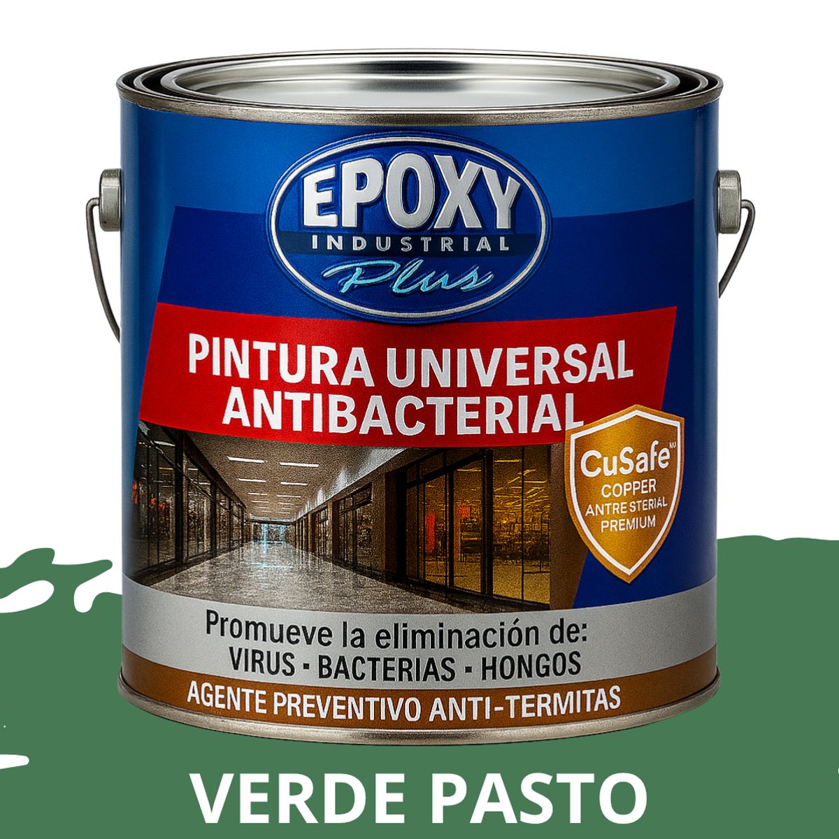 EPOXY - PINTURA PISOS ALTO TRÁFICO - Antibacterial 4L