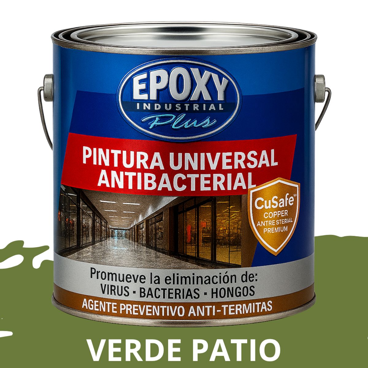 EPOXY - PINTURA PISOS ALTO TRÁFICO -  Antibacterial 4L