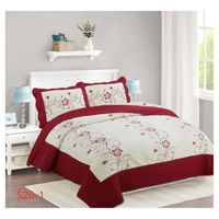 Cubrecama Quilt Verano Bordado King - Varios Diseños