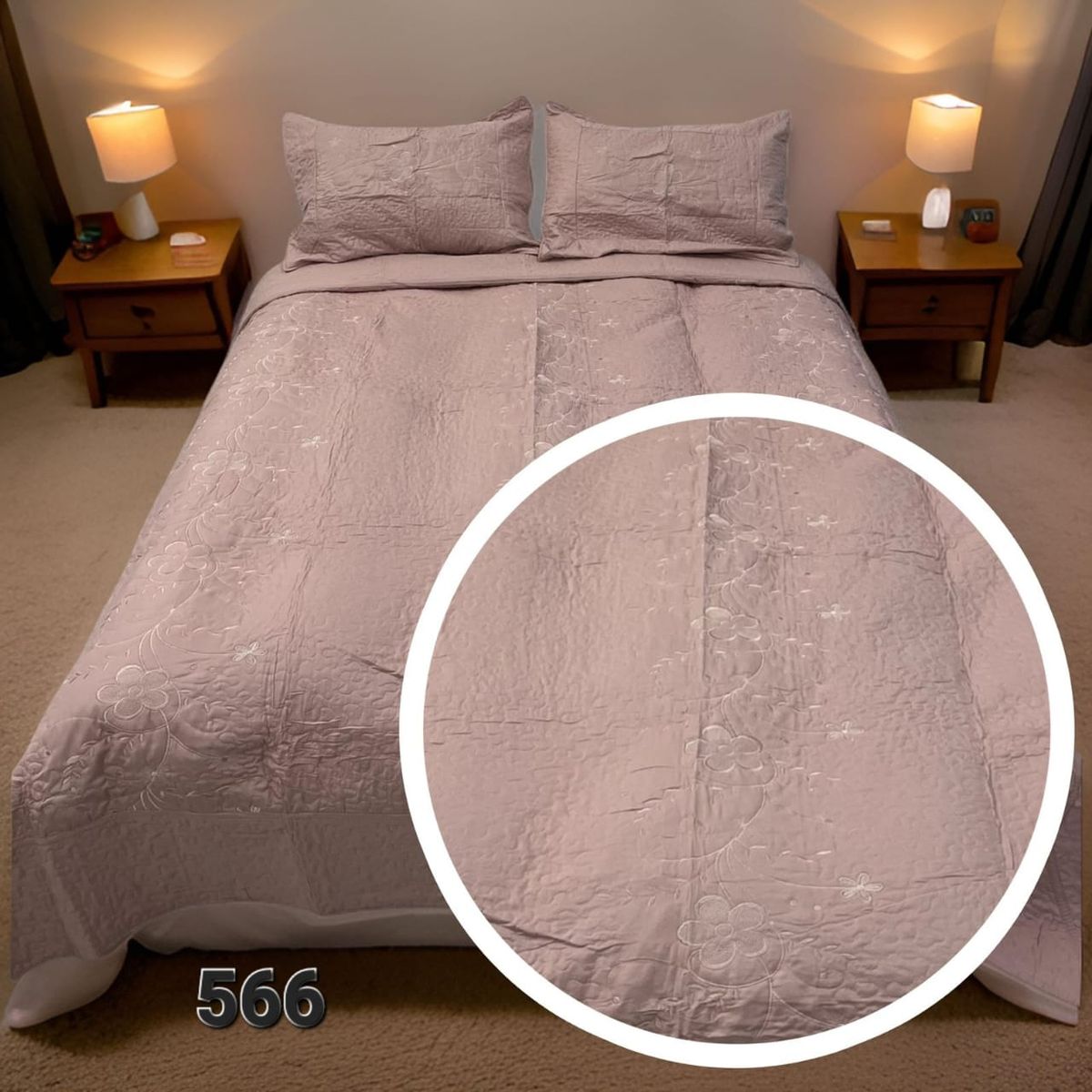 GENERICO - Cubrecama Quilt Verano Bordado King - Varios Diseños