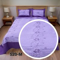 Cubrecama Quilt Verano Bordado King - Varios Diseños
