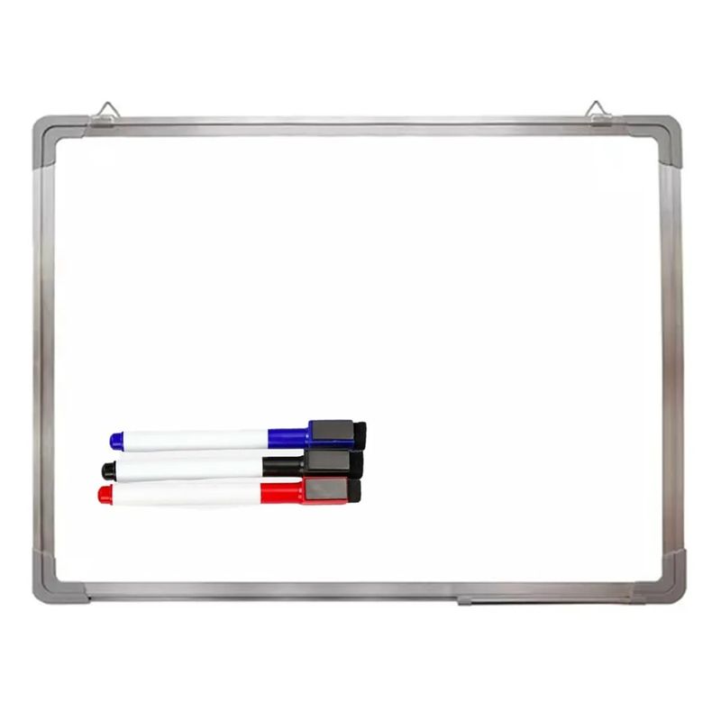 GENERICO - Pizarra Acrílica Magnetica Blanca Borrador + Plumones 90x60