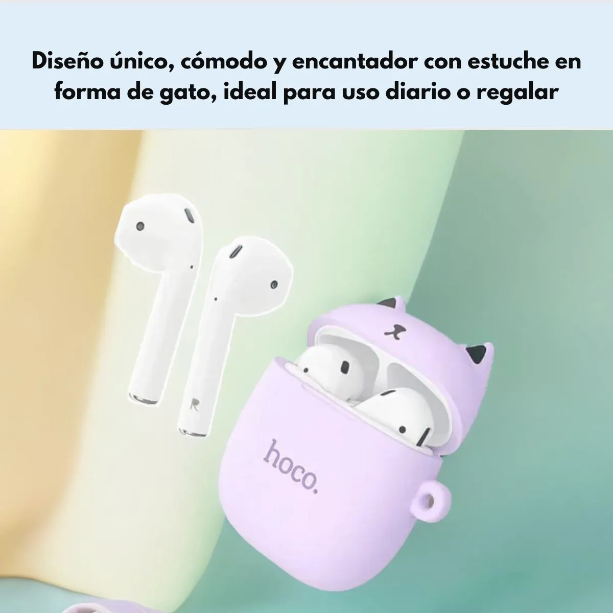 HOCO - Audífonos Hoco EW45 In Ear TWS Bluetooth Forest Cat  Lila