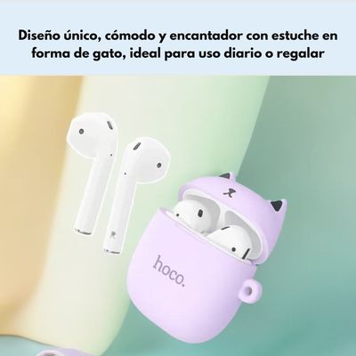 Imagen 2 del producto Audífonos EW45 In Ear TWS Bluetooth Forest Cat Lila Morado