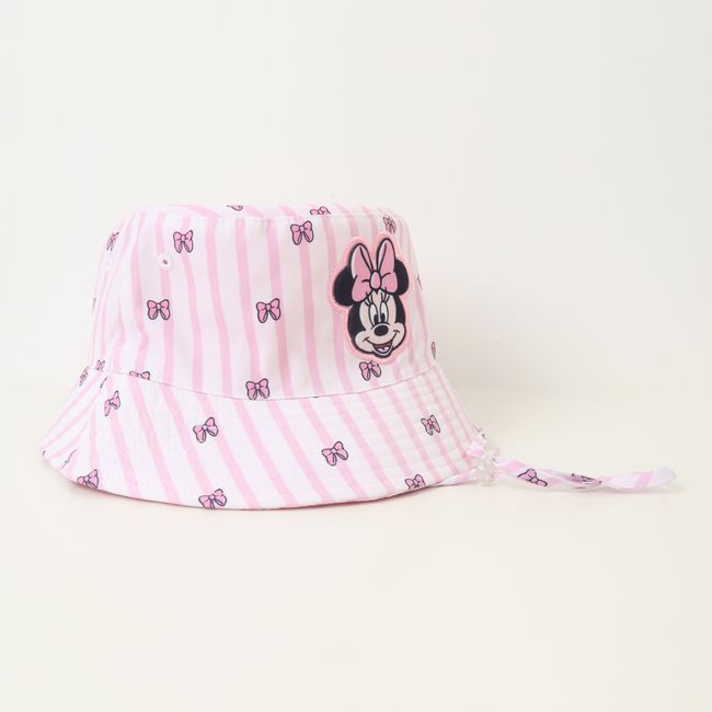 DISNEY - Gorro Bucket Niña Minnie Cintas Rosado Disney
