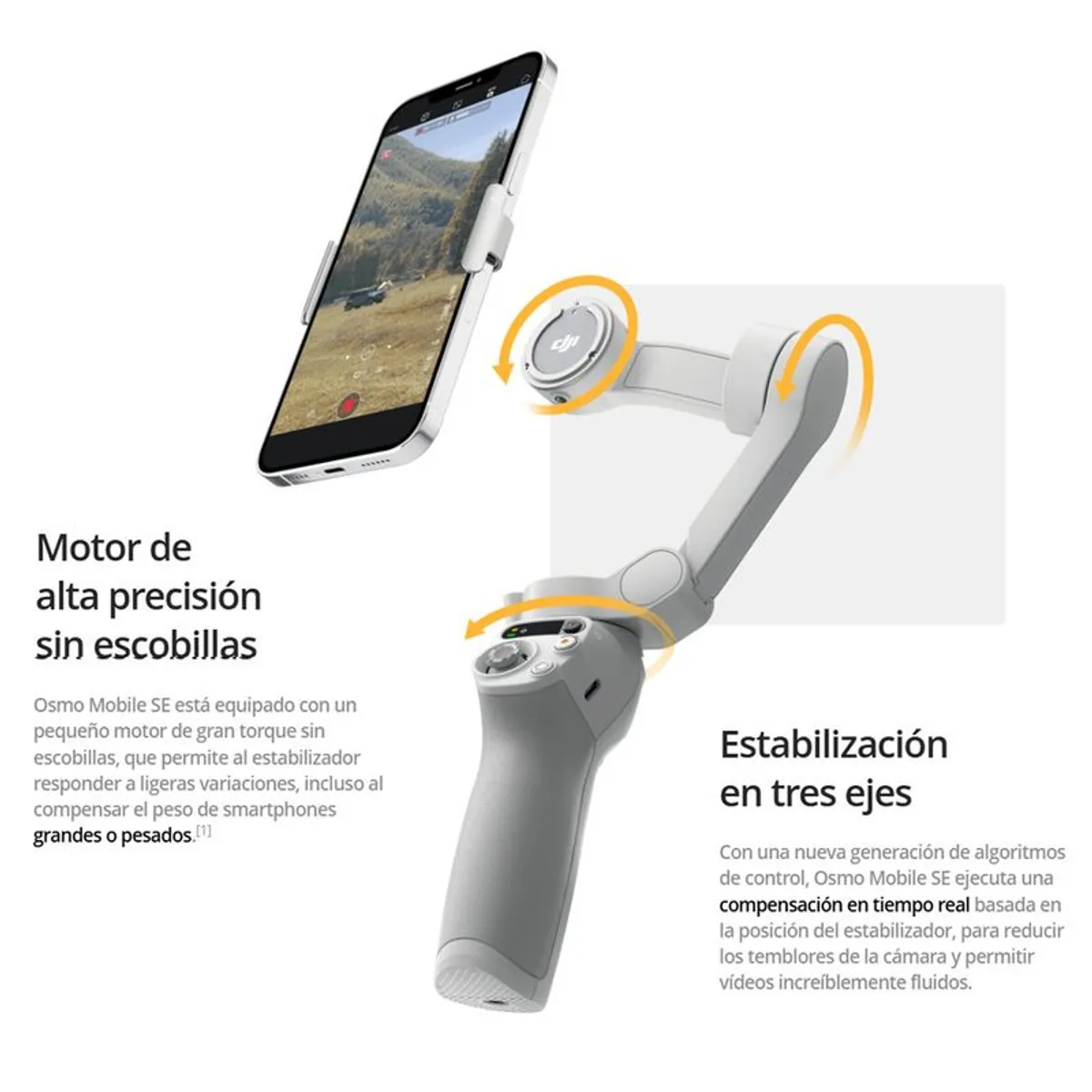 DJI - Estabilizador Para Celulares DJI Osmo Mobile SE OK200 Blanco
