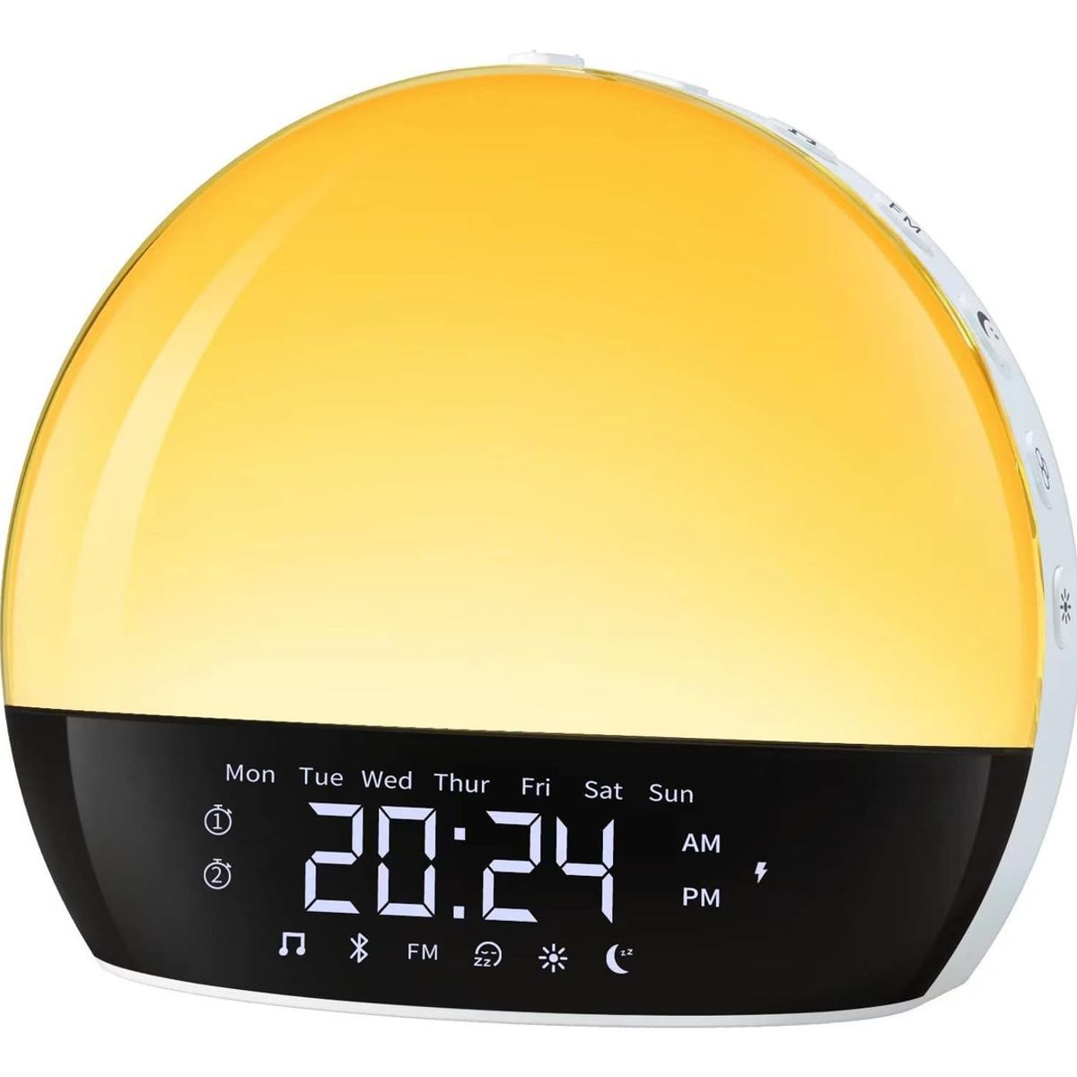 RAGNAR - Reloj Despertador Digital Sonido Natural Y Luz De Amanecer