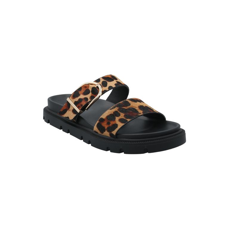 Sandalia Mujer Lia Leopardo