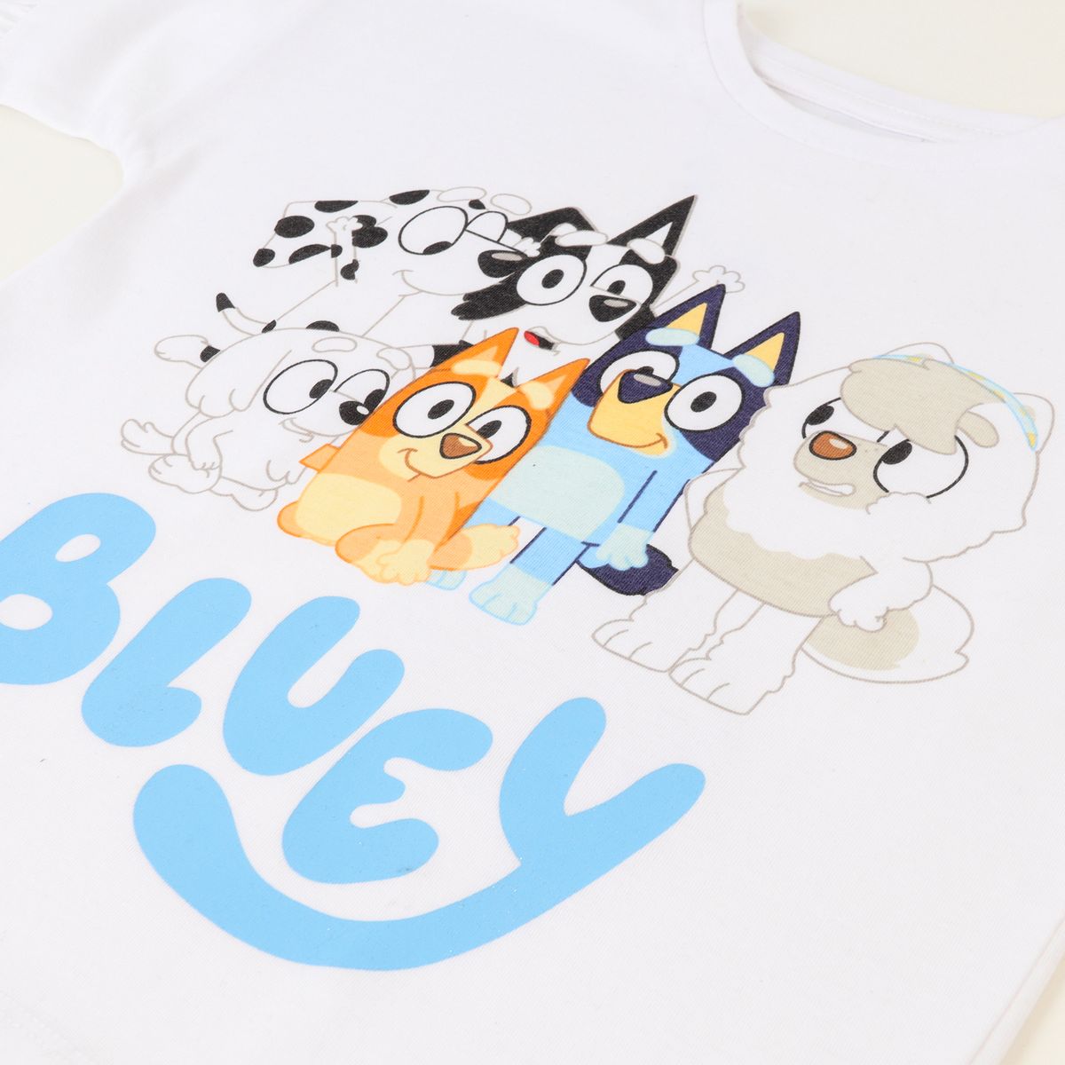 BLUEY - Conjunto Niña Vuelos Blanco Bluey Y Sus Amigos