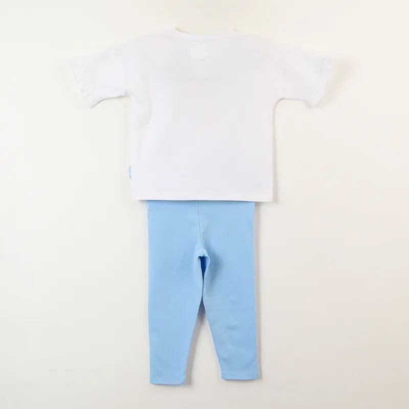 BLUEY - Conjunto Niña Vuelos Blanco Bluey Y Sus Amigos