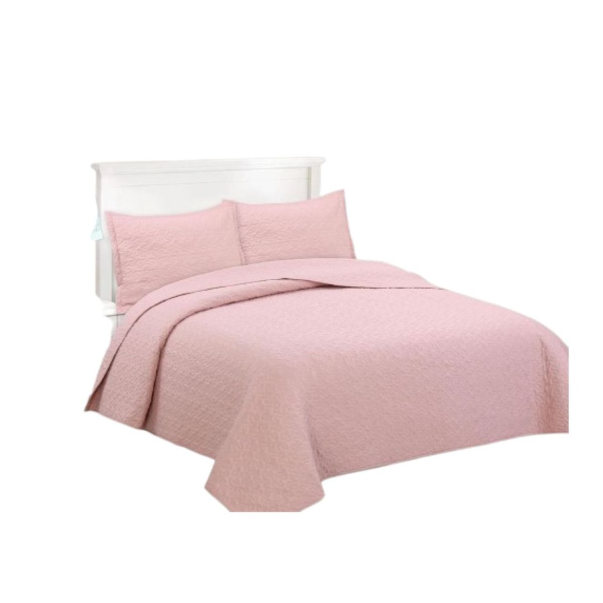 GENERICO - Cubrecama Quilt Verano King - Palo Rosa XF39