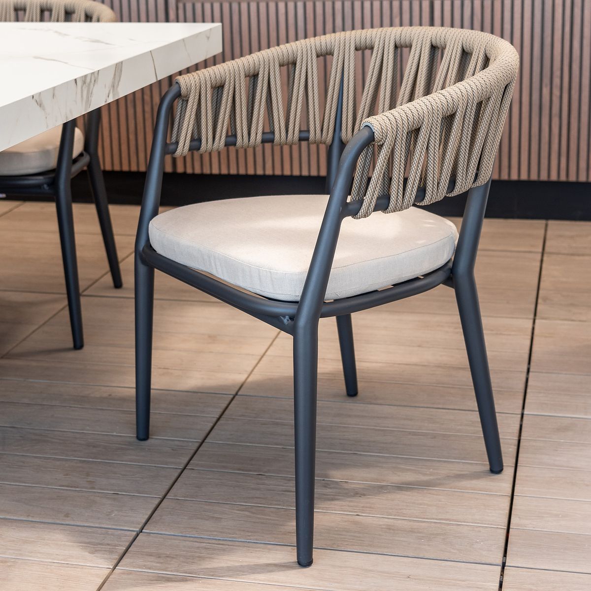 DECO EXTERIOR - 2 Sillas de terraza Aluminio Nova