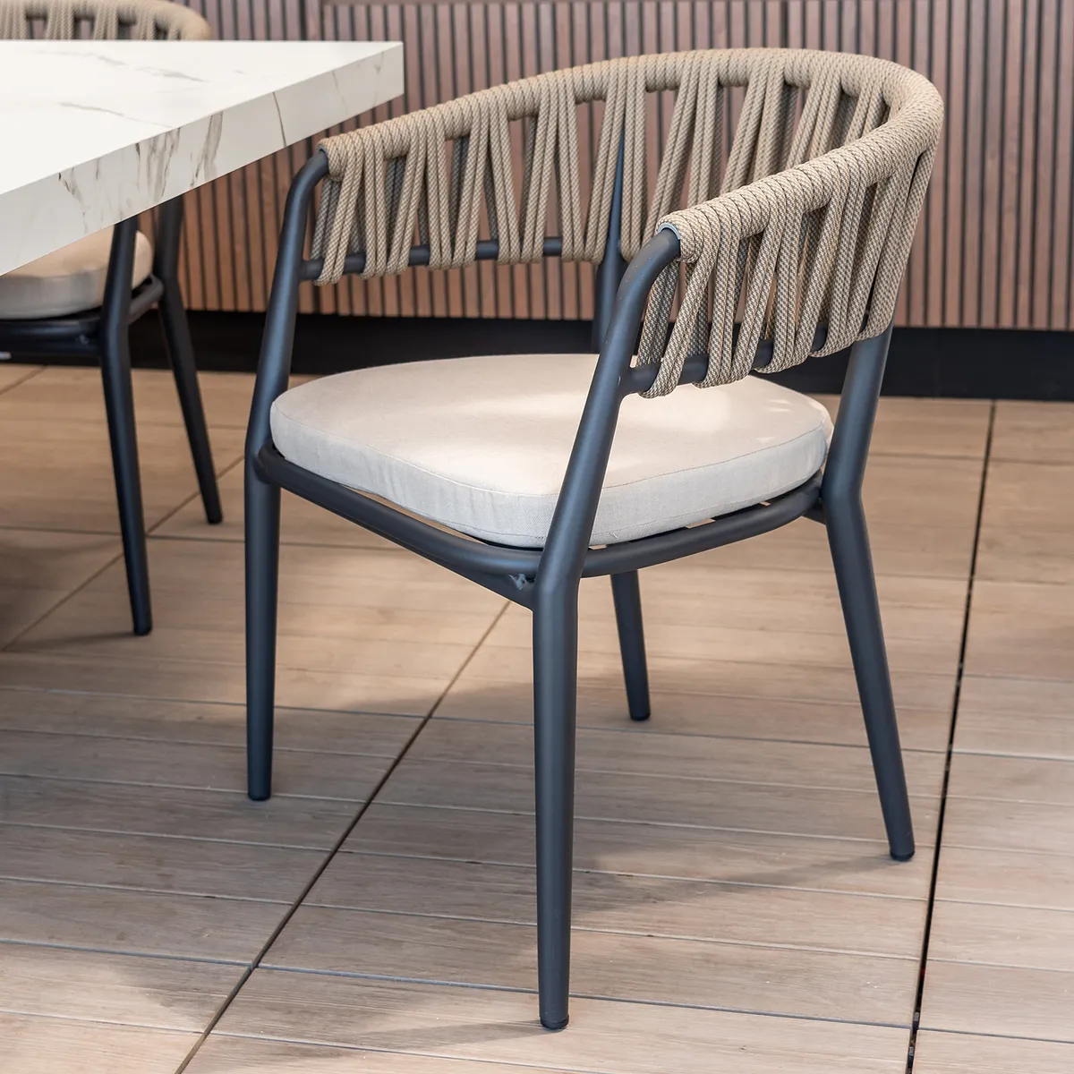 DECO EXTERIOR - 2 Sillas de terraza Aluminio Nova