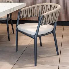 DECO EXTERIOR - 2 Sillas de terraza Aluminio Nova