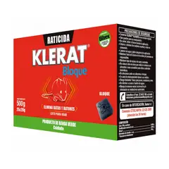 KLERAT - RATICIDA BLOQUE 500 GRS