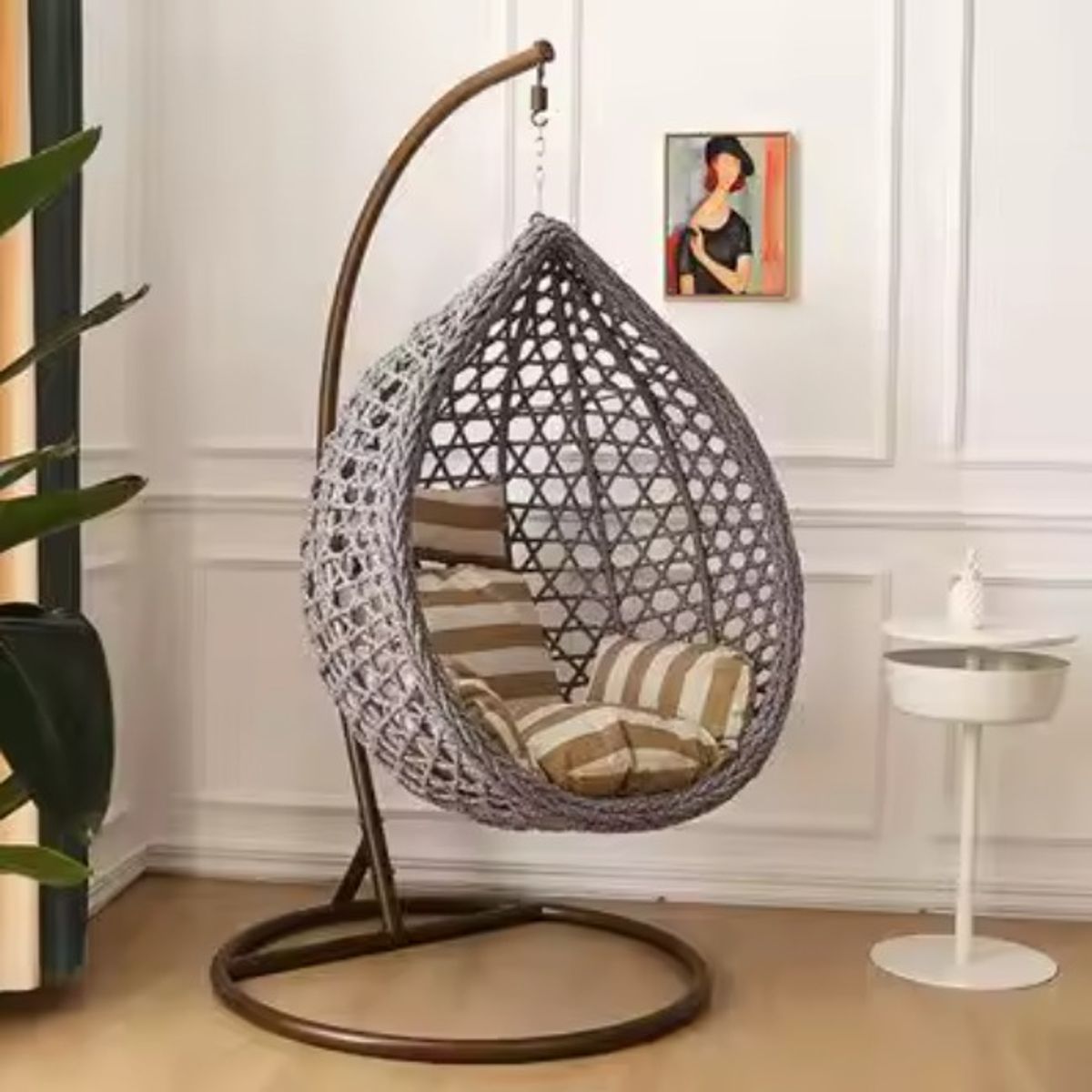 GENERICO - Sillón Colgante Talla L color Gris