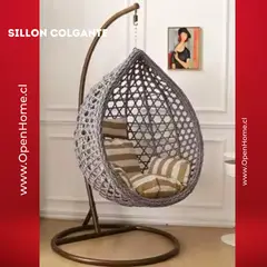 GENERICO - Sillón Colgante Talla L color Gris