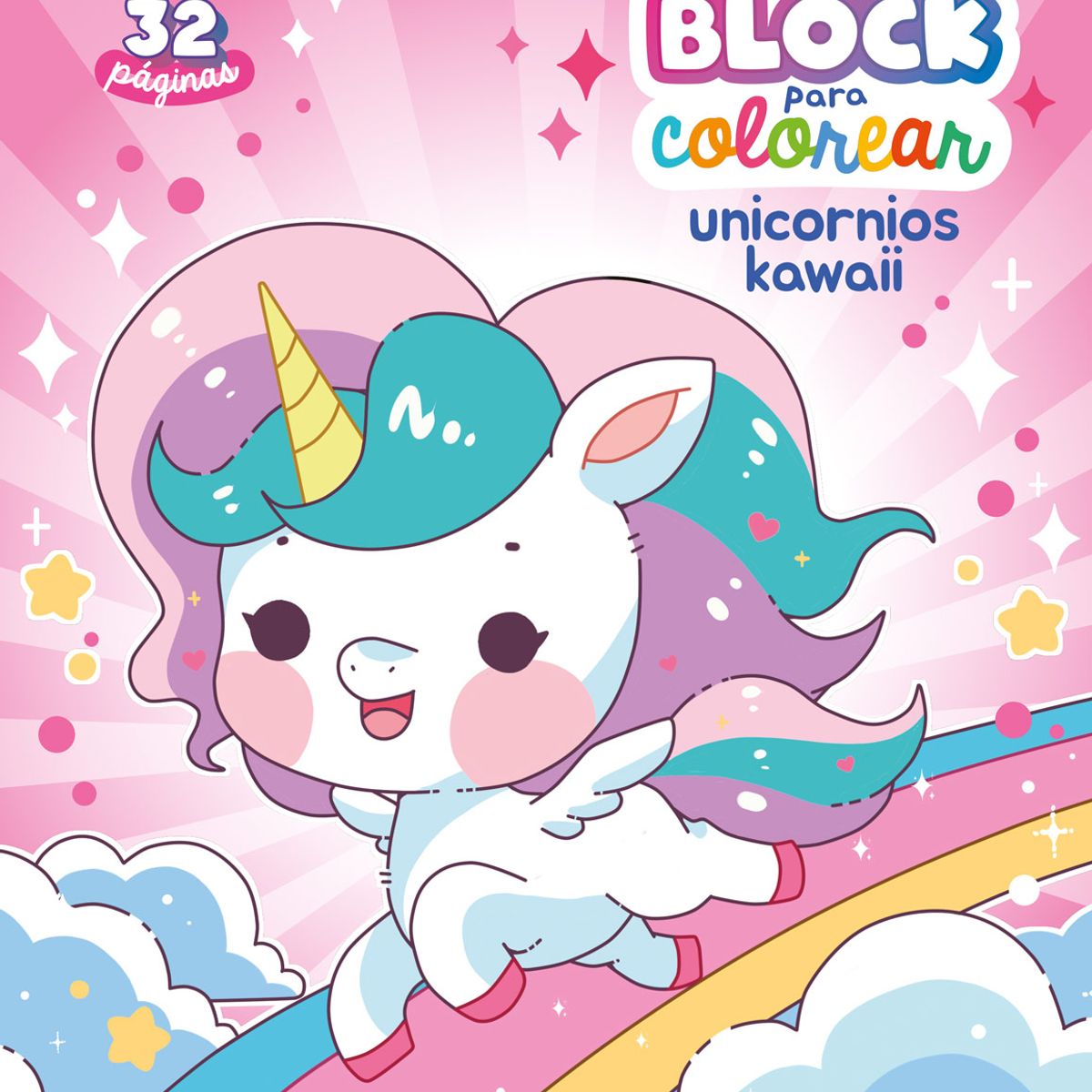 PENGUIN RANDOM HOUSE - Libro Block Para Colorear - Unic. Kawaii