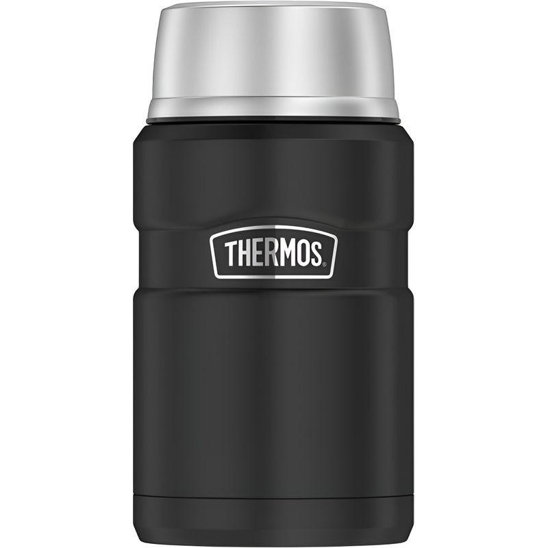 THERMOS - TERMO COMIDA 710ML KING ACERO INOX NEGRO