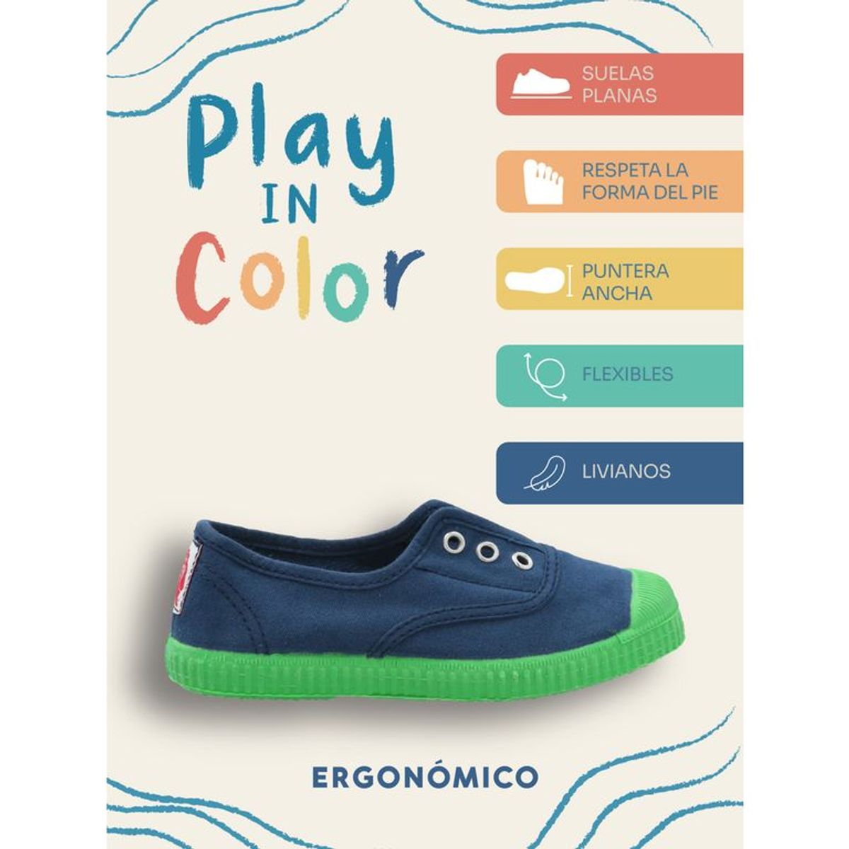 HUSH PUPPIES - Zapatilla Niño Sunset Azul HUSH PUPPIES