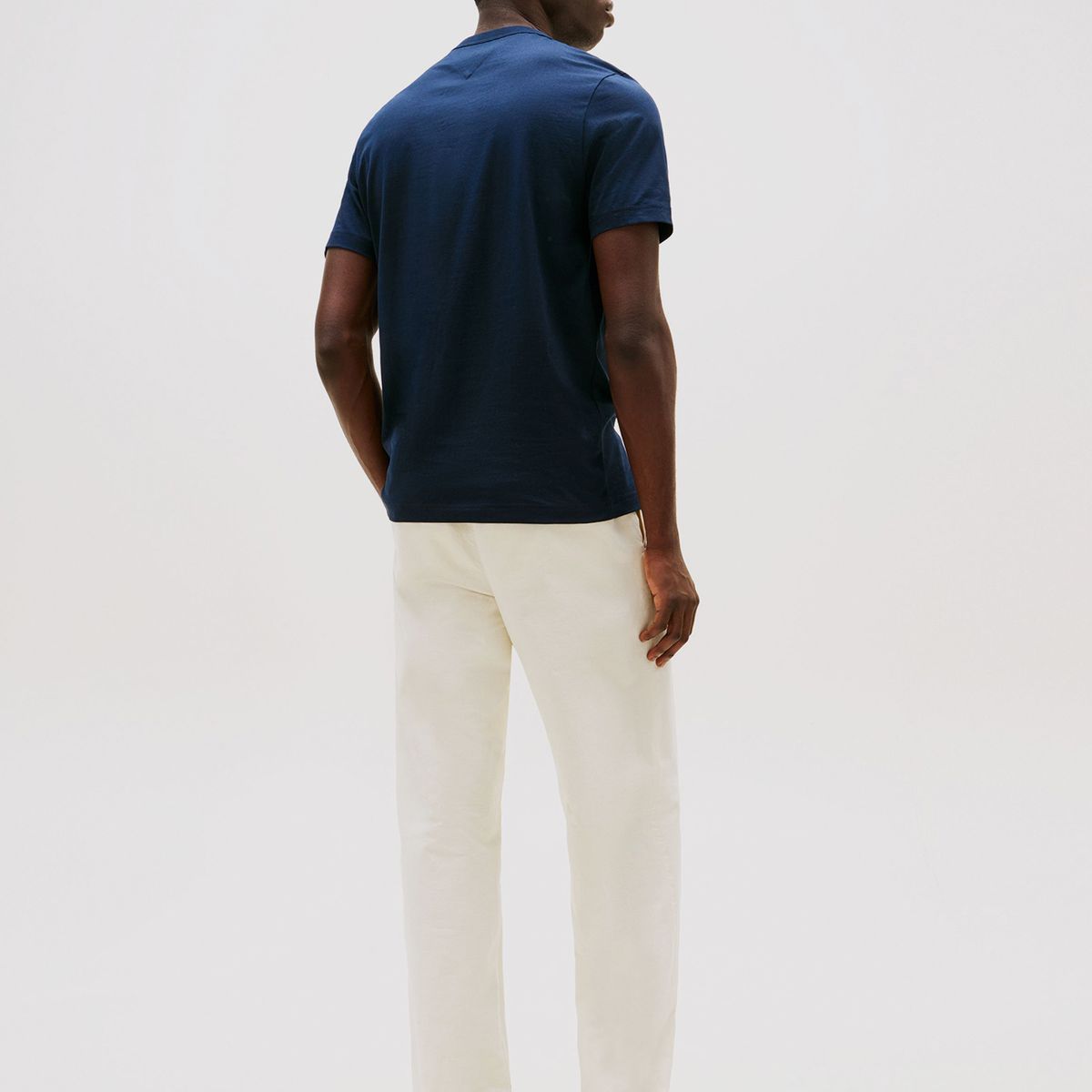 TOMMY HILFIGER - Polera Arch Pocket Con Logo Azul Tommy Hilfiger