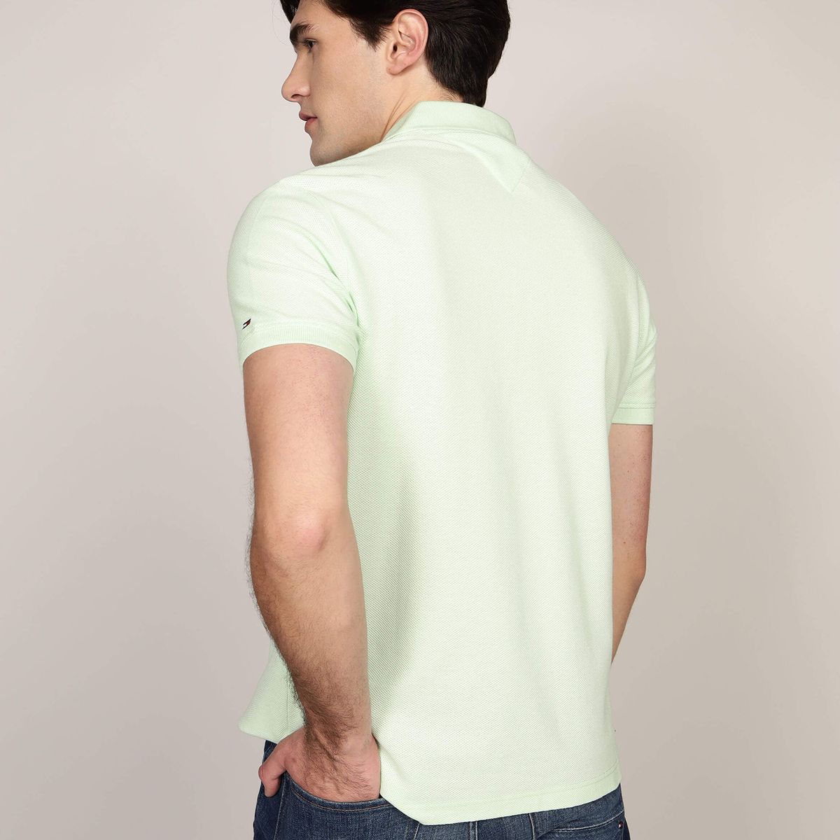 TOMMY HILFIGER - Polo Logo Est. 1985 Regular Fit Verde Tommy Hilfiger