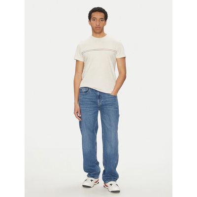 Imagen 2 del producto Polera Entry Graphic Logo Slim Fit Beige Tommy Jeans