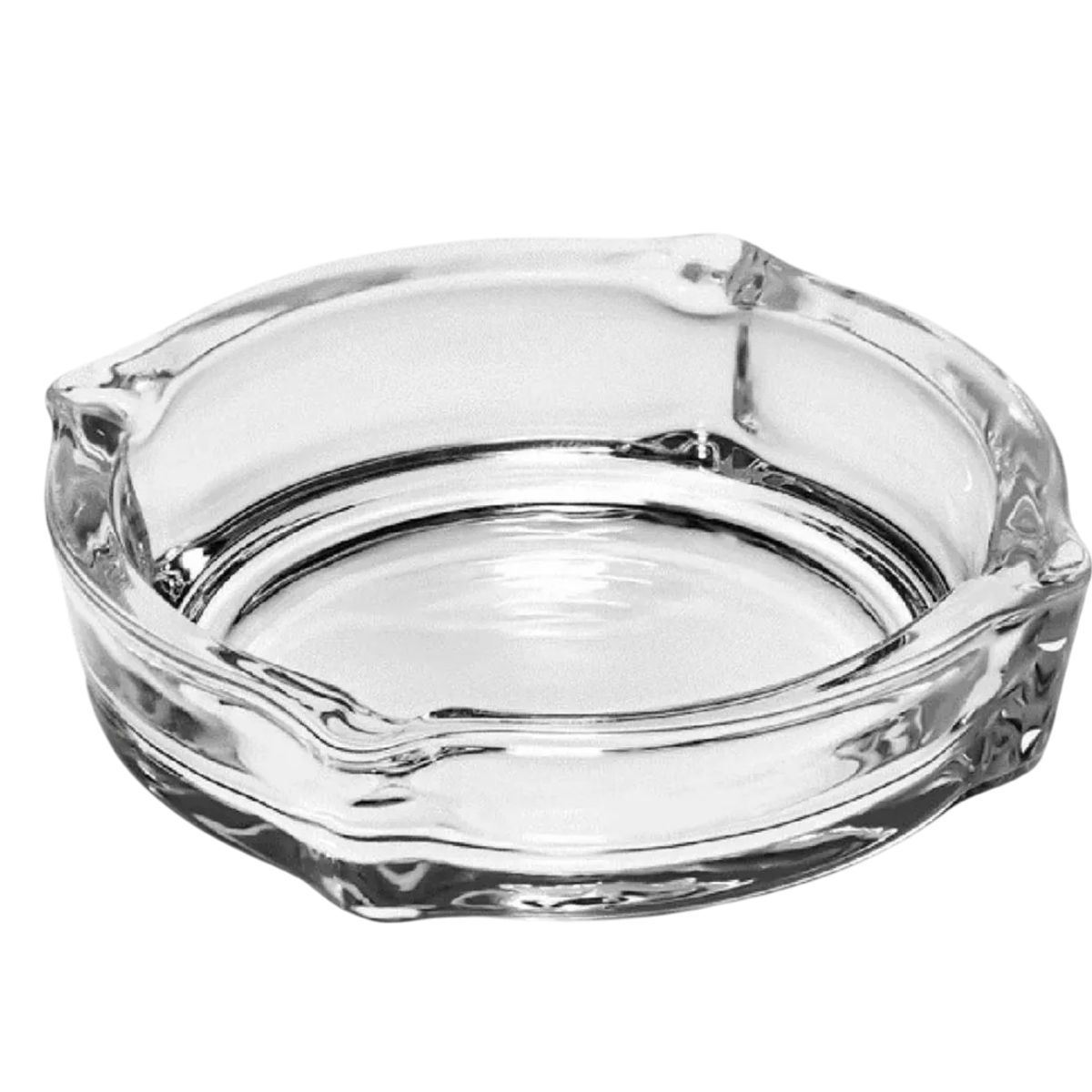 GENERICO - Cenicero Redondo Mesa Escritorio De Vidrio Elegante