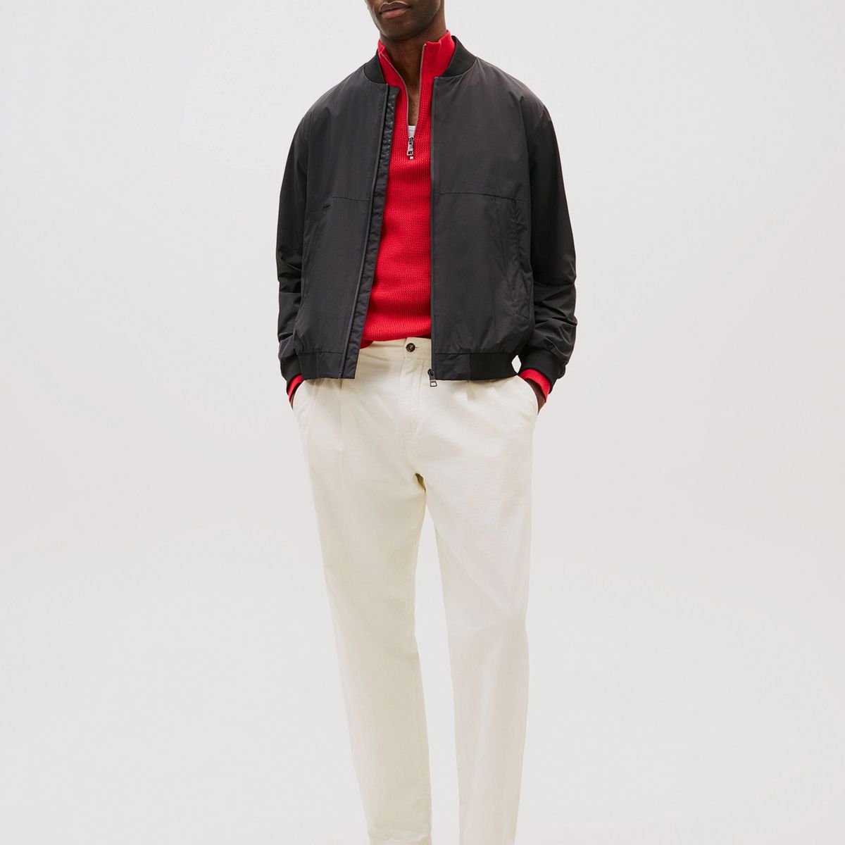 TOMMY HILFIGER - Chaqueta Bomber Repelente Al Agua Negro Tommy Hilfiger