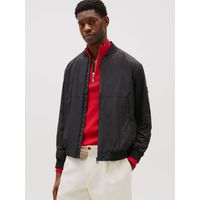 Chaqueta Bomber Repelente Al Agua Negro