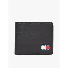 TOMMY HILFIGER - Billetera Heritage Con Logo Negro Tommy Jeans