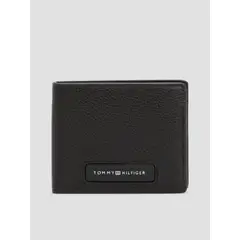 TOMMY HILFIGER - Billetera De Cuero Monogram Negro