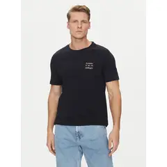 TOMMY HILFIGER - Polera Stack Con Logo Regular Fit Azul