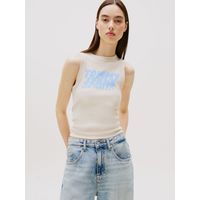 Polera Bubble Con Logo Beige Tommy Jeans